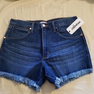 New w tags- wrangler cutoff denim shorts size 29